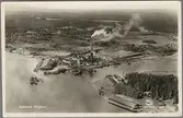 Flygvy över Iggesund massafabrik.