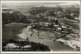 Hammarby, Gästrikland, flygvy över pappersmasseindustri.