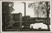 Hammarby, Gästrikland, pappersmasseindustri med dammen i Hammarbyån.