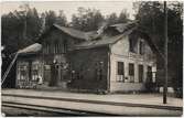 Gamleby station efter branden den 18 juni 1920.