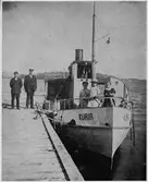 Eldare Forsberg och Kapten Eldh uppställda vid 