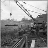 Brobyte i Kvistrum för bredspår 1963.