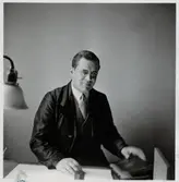 Personal på järnvägsbyrån i Västervik.