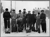 Personal vid maskinavdelningen vid snöberedskap.
