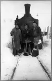 Snöröjning vid Västervik station. Statens Järnvägar, SJ L18p 3148.
