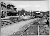 Rälsbuss på Finspångs station.