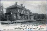 Vykort Norsholm station, poststämplat 1904.