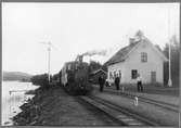 Jönköping-Gripenbergs Järnväg, JGJ lok 4 vid Förnäs Järnvägsstation.