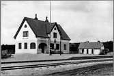 Hälleviks station vid Blekinge Kustbanors Järnväg, BKB.