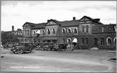 Halmstad C station från gatusidan.