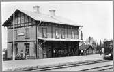 Hällnäs station i slutet av 1800-talet.