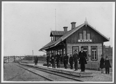 Järnvägsstationen i Valla.