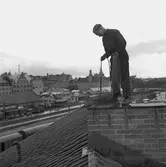 Reportage om sotare.
26 juni 1957.