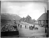 Abisko gamla stationshus under ångloksdriftens tid.