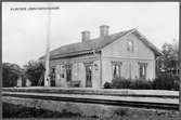 Almunge station omkring sekelskiftet.
Neg Elebering. Stocksund