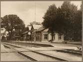 Billesholms gruva stationsplantering dekorativ gammalt ekträd.
Namnet var till 1943 BILLESHOLMS GRUVA. Stationen byggd 1875 av 
LEJ ,Landskrona - Engelholms Järnvägar. Stationen anlagd 1876. Envånings stationshus i sten. Efter ombyggnad 1922/23