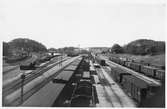 Borås central bangård från Särlabron på 1920-talet.