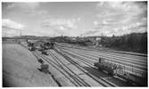 Borås nedre bangård sett från Särlabron på 1920-talet.