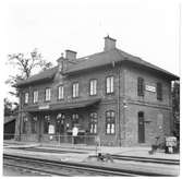 Boxholm station på 1940-talet.