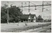 Bromsten station omkring år 1950.