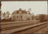 Bromölla station år 1920. Sölvesborg - Kristianstads Järnväg.