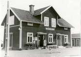 Bränninge station. Mellersta Östergötlands Järnväg, MÖJ. Stationen anlades 1897, övergick till SJ 1950 och blev nedlagd 1959.