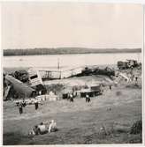 Urspårning på linjen mellan Båstad och Skottorp. Inträffade i början på 1950-talet.