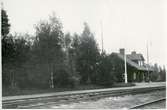 Bangården vid Degerselet station.