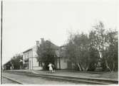 Enafors station och magasin 1928.