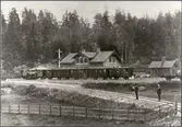Gamleby station 1880-talet.
Västervik - Åtvidaberg - Bersbo Järnväg  WÅBJ.