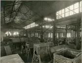 Lokverkstaden vid Nynäs i Gävle år 1908. Gävle - Dala Järnväg, GDJ.