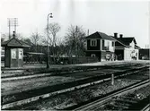 Stationen byggd 1877. 1910 byggdes nuvarande ställverk. Bangården utbyggdes 1941 .
SWB , Stockholm - Västerås - Bergslagens Järnväg