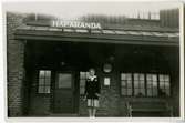 Haparanda station, kortet taget den 1 juli 1946