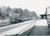 Avser normalspåret. Stationen kallades Karlshamn Central från det den öppnades 1957 till 27.5.1990, då den fick namnet Karlshamn. Blekinge-banan var smalspårig, men byggdes under 1950-talet ut till en normalspårig bana. Vid samma tid flyttades järnvägsstationen till ett nytt läge i utkanten av centrum.