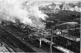 Avesta Krylbo station vid explosionen av ett tyskt ammunitionståg.