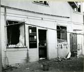 Förödelse efter explosionen av ett tyskt ammunitionståg på Avesta Krylbo station.