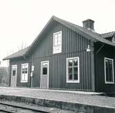 Stationen.
Linjen Falkenberg - Limmared nedlagd 1/11-1959.