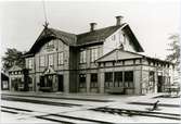 Stationen anlades 1874. Tvåvånings stationshus