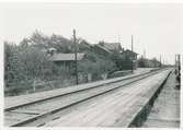 Bangård vid oidentifierad station.