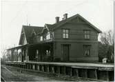 Lund - västra stationen.
Stationshus i trä byggt 1901