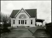 Lund - västra stationen.
Stationshus i trä byggt 1901