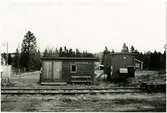 Statens Järnväg, SJ,  Arbetsbarack vid bod eller ställverk.