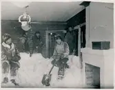 Snöröjning i Peisestugan 