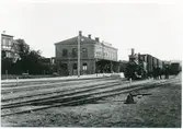 Mellersta Blekinge Järnväg, MBIJ. Ronneby station 1904.