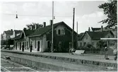 Skurup station. Kopia av vykort från Pressbyrån nr. 38741.