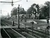 Skövde Station 1926 - 1945.
Smalspårig järnväg LSSJ plattform från Skövde station.
Lidköping - Skara - Stenstorps Järnväg, LSSJ.