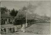 Smålands - Anneberg. Station vid Midsommar 1916.