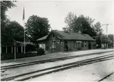 Sontorps station. Pålsboda-Finspångs Järnväg, PFJ.