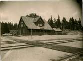 Stavsjö station. Stafsjö Järnvägar, Stafsjö J. Kallas också för Nunnebanan. Banan elektrifierades 1932.