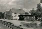 Sveg station. Vykort från Pressbyrån